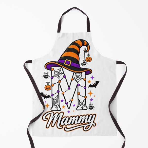 Item preview, Mammy Halloween Monogram – Witch Hat, Pumpkin and Spider Design designed and sold by youssef21.