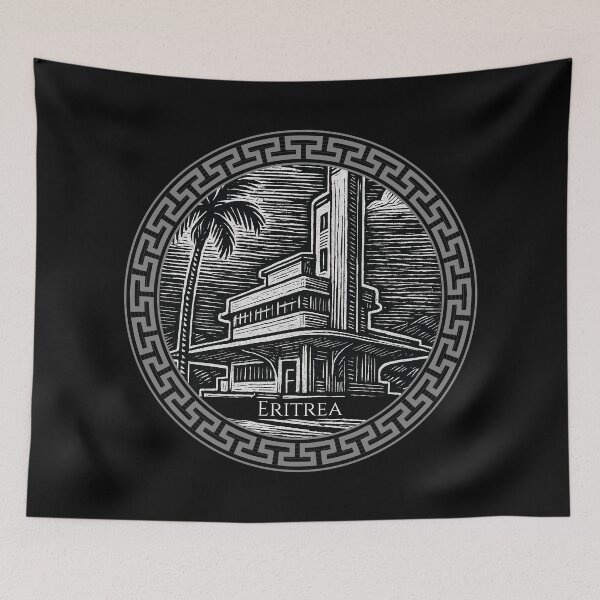 Item preview, Eritrea Vintage Woodcut Art designed and sold by Thistle-TShop.
