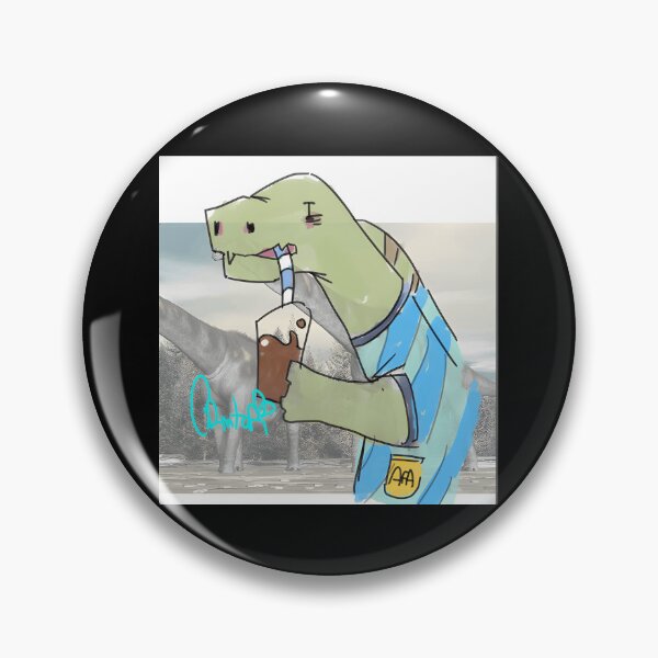 Item preview, Cool Dinosaur Enjoying a Drink designed and sold by J-Mindful.