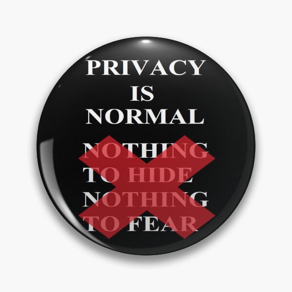 Item preview, Privacy is Normal | Not Nothing to Hide Nothing to Fear | Surveillance Statement designed and sold by CoolHistoryMan.