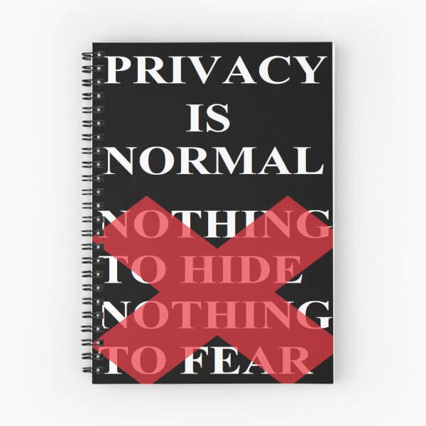 Item preview, Privacy is Normal | Not Nothing to Hide Nothing to Fear | Surveillance Statement designed and sold by CoolHistoryMan.