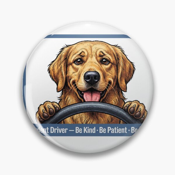 Item preview, Be Patient Retriever Driver designed and sold by Roy & Tiffany.