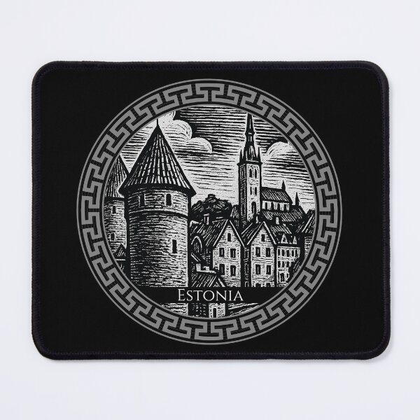 Item preview, Estonia Vintage Woodcut Art designed and sold by Thistle-TShop.