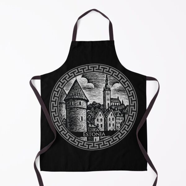Item preview, Estonia Vintage Woodcut Art designed and sold by Thistle-TShop.