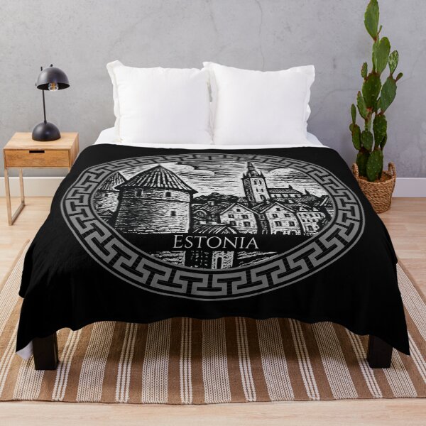 Item preview, Estonia Vintage Woodcut Art designed and sold by Thistle-TShop.