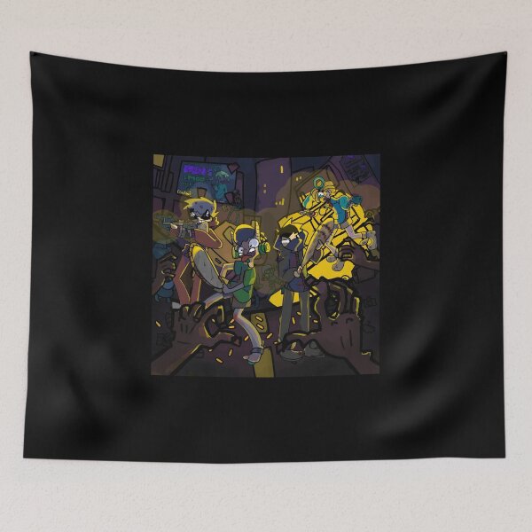 Item preview, Epic Battle Against Zombies in Cyberpunk City designed and sold by J-Mindful.