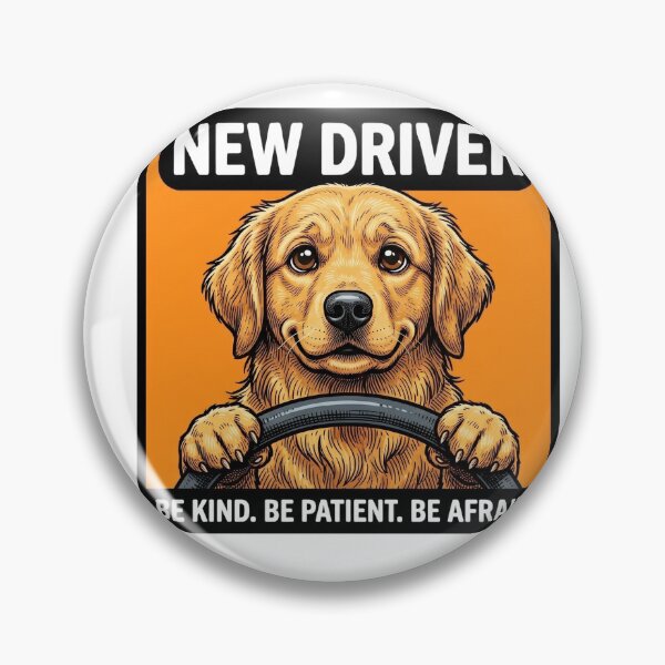 Item preview, Be Afraid Retriever Driver designed and sold by Roy & Tiffany.