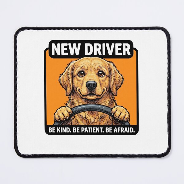 Item preview, Be Afraid Retriever Driver designed and sold by Roy & Tiffany.