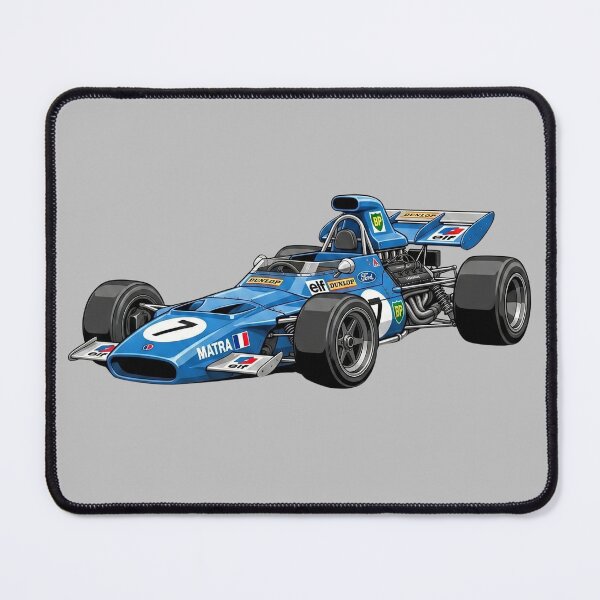 Item preview, 1969 Matra MS80 Jackie Stewart Champion Vintage F1 Grand Prix Racing Car Illustration designed and sold by Motorline44.