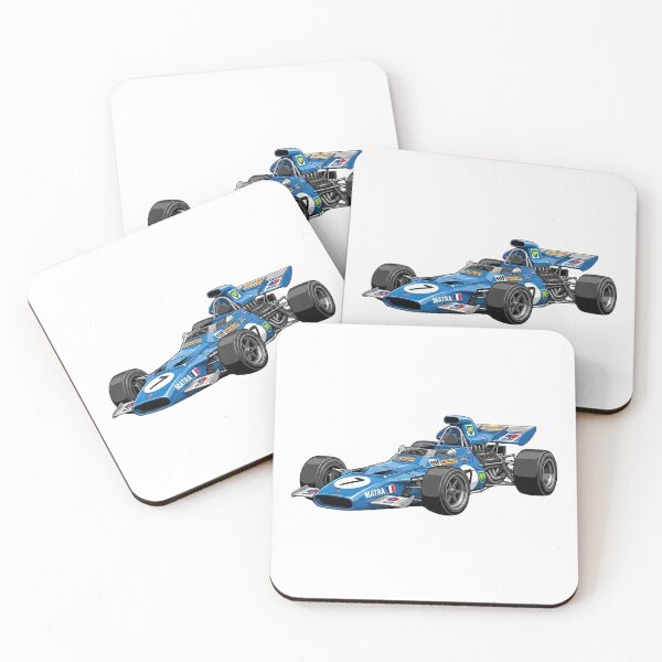 Item preview, 1969 Matra MS80 Jackie Stewart Champion Vintage F1 Grand Prix Racing Car Illustration designed and sold by Motorline44.