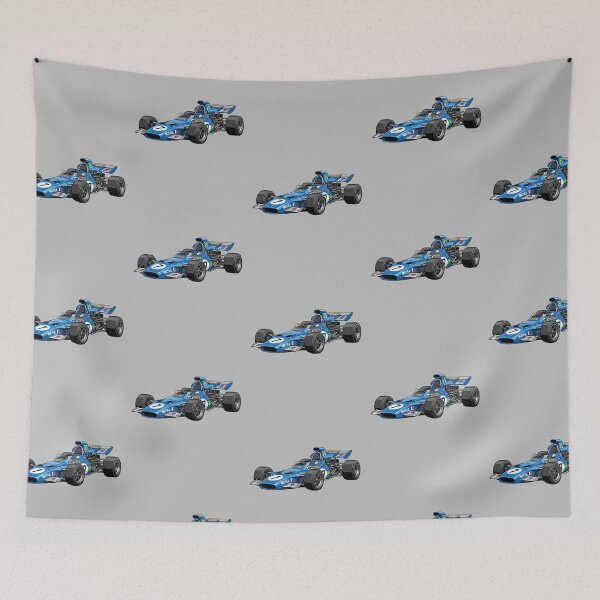 Item preview, 1969 Matra MS80 Jackie Stewart Champion Vintage F1 Grand Prix Racing Car Illustration designed and sold by Motorline44.