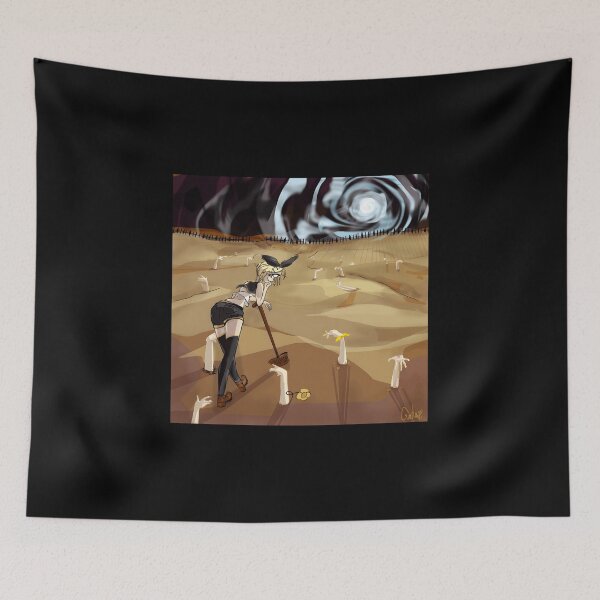 Item preview, Surreal Desert Girl with Hands Rising designed and sold by J-Mindful.