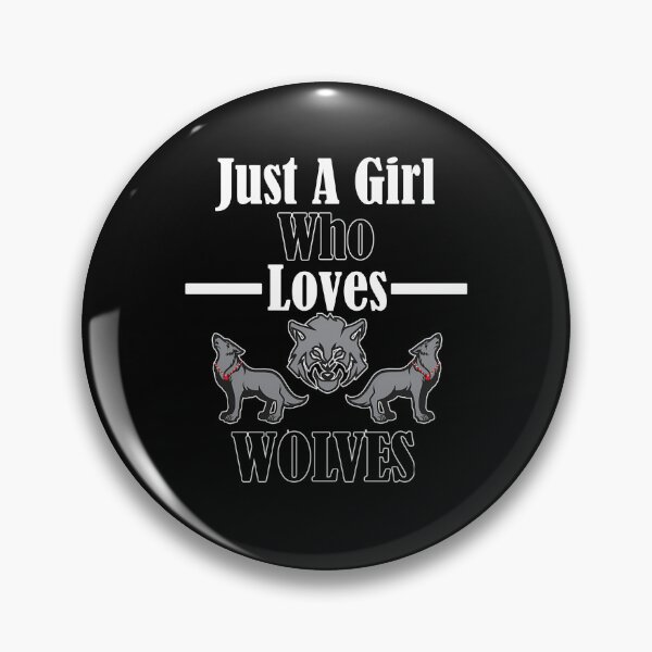 Item preview, JUST A GIR WHO LOVES WOLVES designed and sold by GrimTeddySt.