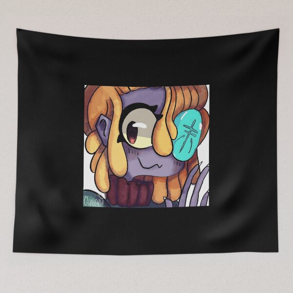 Item preview, Colorful Cartoon Character with Blue Gem designed and sold by J-Mindful.