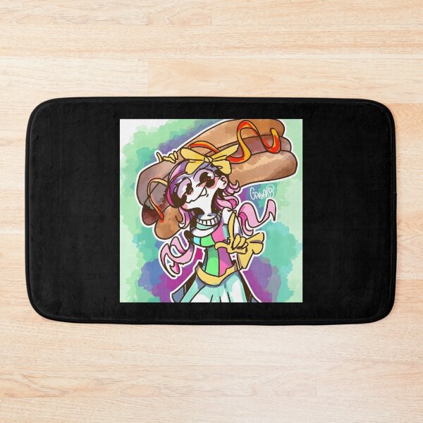 Item preview, Colorful Cartoon Character with Hot Dog designed and sold by J-Mindful.