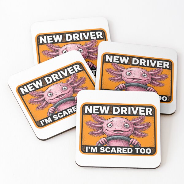 Item preview, Im Scared Axolotl Driver designed and sold by Roy & Tiffany.