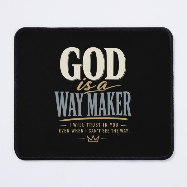 Item preview, God Is A Way Maker Trust In God Christian Faith Quote designed and sold by haitrieuic96.