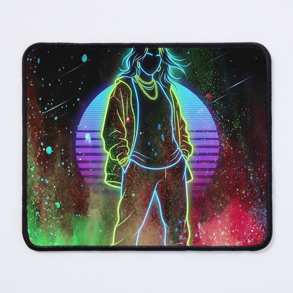 Item preview, Neon Streetwear Silhouette Synthwave Retro Glow Art designed and sold by iwzzuel.