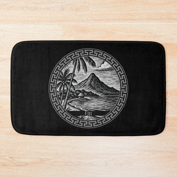 Item preview, Fiji Vintage Woodcut Art designed and sold by Thistle-TShop.