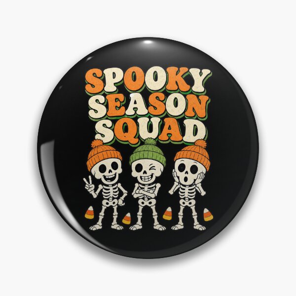 Item preview, Spooky Season Squad - Retro Halloween Skeletons  designed and sold by Graphic Vibe Designs.