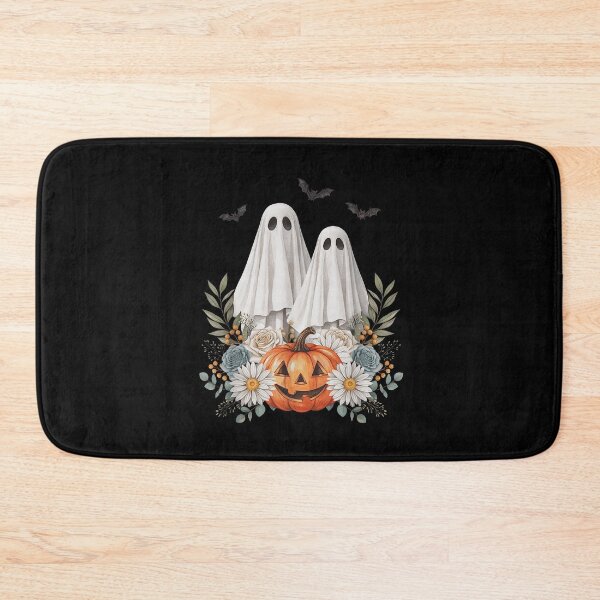 Item preview, Floral Ghost Couple Pumpkin Cottagecore Halloween designed and sold by VioletNance.