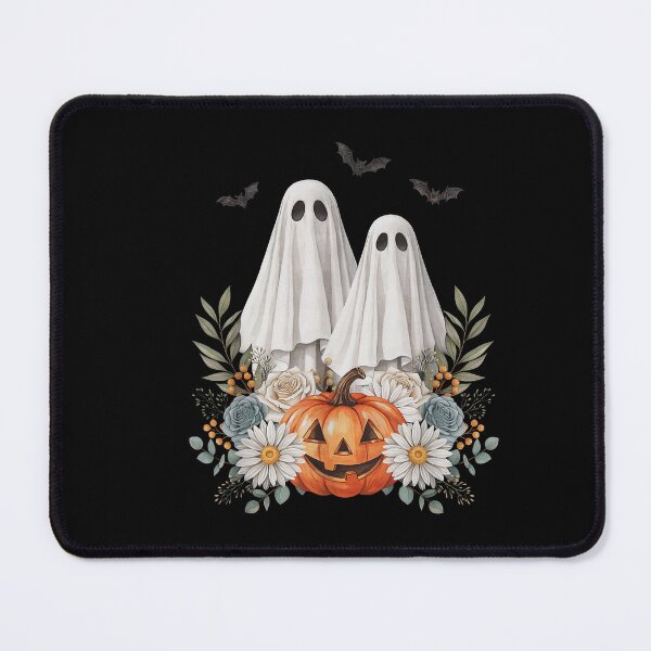 Item preview, Floral Ghost Couple Pumpkin Cottagecore Halloween designed and sold by VioletNance.