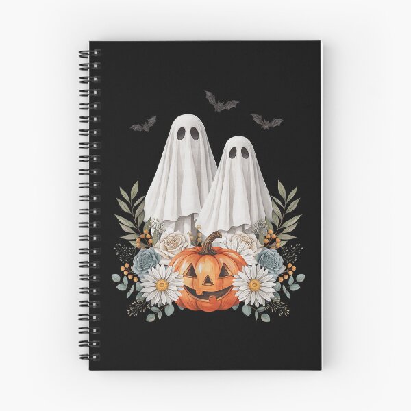Item preview, Floral Ghost Couple Pumpkin Cottagecore Halloween designed and sold by VioletNance.