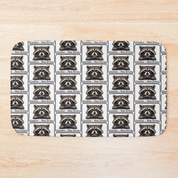 Item preview, Caution Crying Raccoon Driver designed and sold by Roy & Tiffany.
