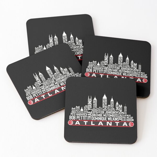 Artikelvorschau, Atlanta Basketball Legends Skyline Typografie Grafik entworfen und verkauft von StevenMit74487.