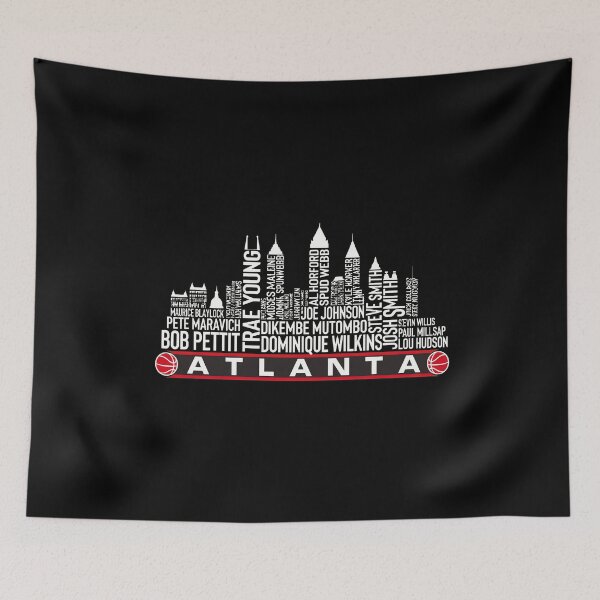 Item preview, Atlanta Basketball Legends Skyline Typography Graphic designed and sold by StevenMit74487.