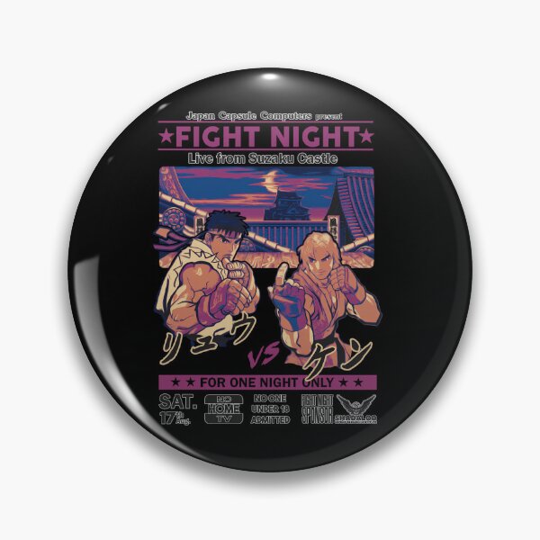 Item preview, Martial Artists Fighting At Japanese Castle Under Moonlight Event designed and sold by Goin Zee.