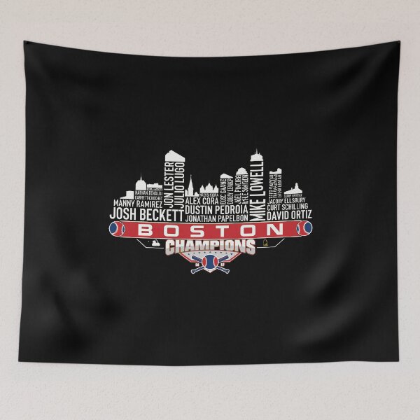 Item preview, Boston Baseball Champions Player Skyline Typography Graphic designed and sold by MichaelAr54054.