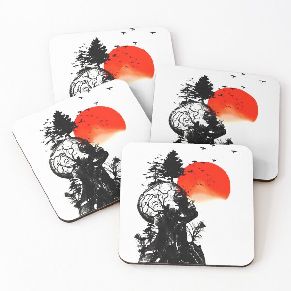 Item preview, Crimson Sun Flying Birds Silhouette Anatomy Visual designed and sold by NizaArtShop.