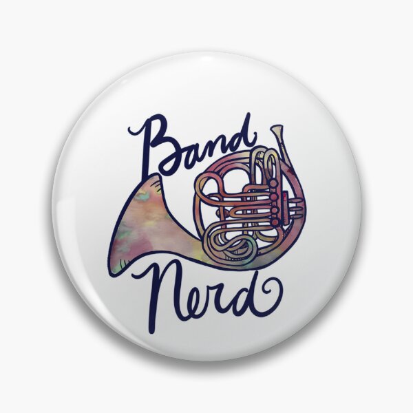 Item preview, French Horn Watercolor Brass Instrument Music Student designed and sold by TheFcknHorseman.