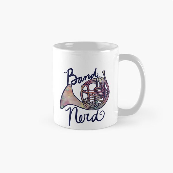 Item preview, French Horn Watercolor Brass Instrument Music Student designed and sold by TheFcknHorseman.