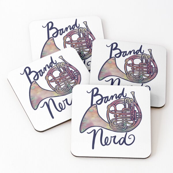 Item preview, French Horn Watercolor Brass Instrument Music Student designed and sold by TheFcknHorseman.