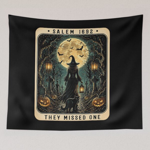 Item preview, Salem 1692 They Missed One Tarot Card Black Cat designed and sold by LouisaOReilly.