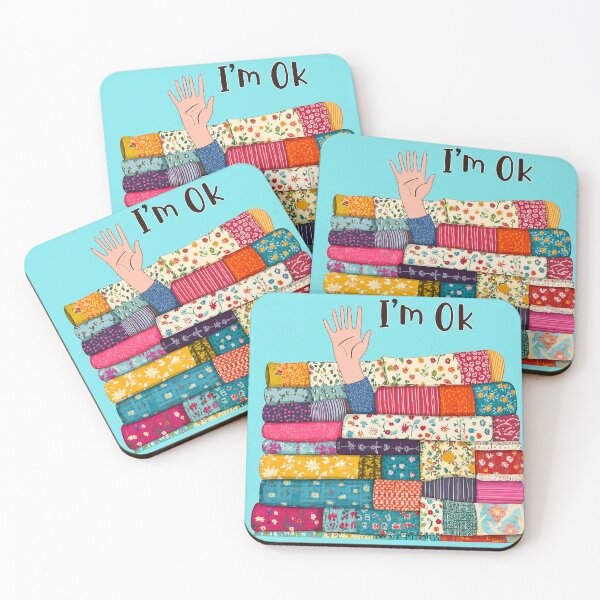 Item preview, Funny Sewing, I’m OK Buried in Fabric designed and sold by Felipe-barg.