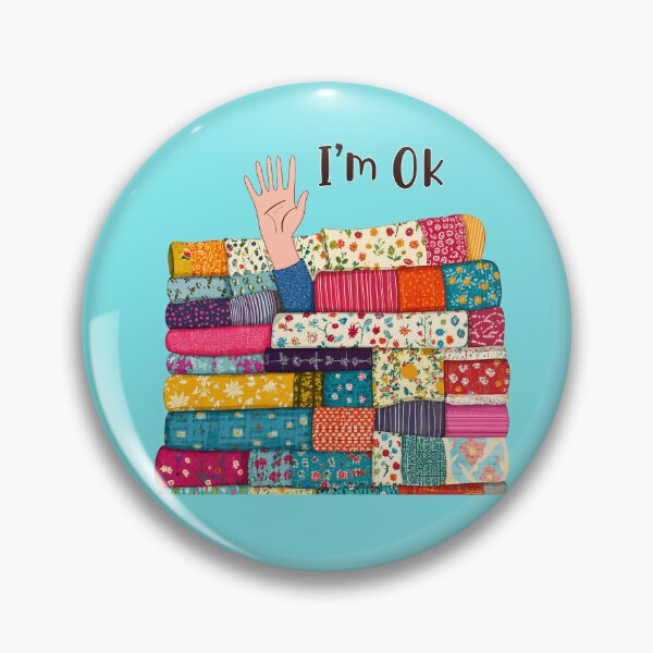 Item preview, Funny Sewing, I’m OK Buried in Fabric designed and sold by Felipe-barg.