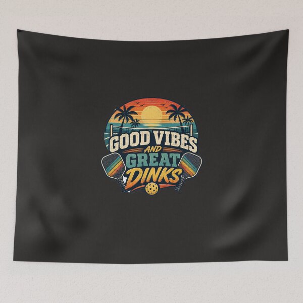Item preview, Good Vibes, Great Dinks - Pickleball Dad Retro Shirt designed and sold by GreyTee.