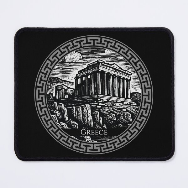 Item preview, Greece Vintage Woodcut Art designed and sold by Thistle-TShop.