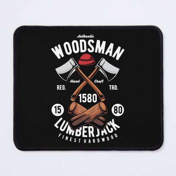 Item preview, Authentic Woodsman Lumberjack Crossed Axes Woodworking designed and sold by heedooppod.