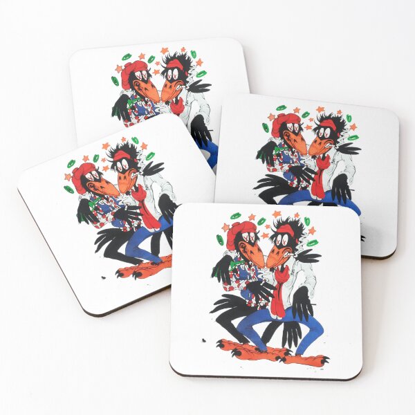 Item preview, Two Smoking Crows Birds Illustration Artwork designed and sold by Fegos.