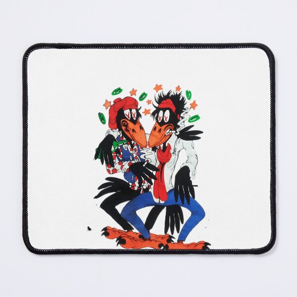 Item preview, Two Smoking Crows Birds Illustration Artwork designed and sold by Fegos.