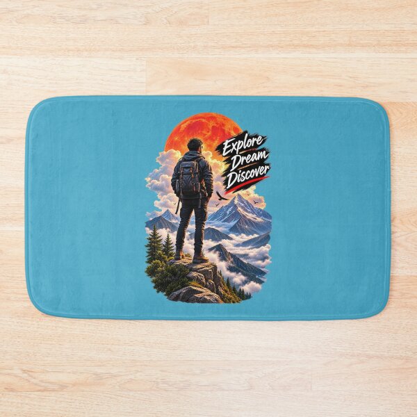 Item preview, Explore Dream Discover – Mountain Adventure Travel Backpacker 3D Art designed and sold by Spiking11.