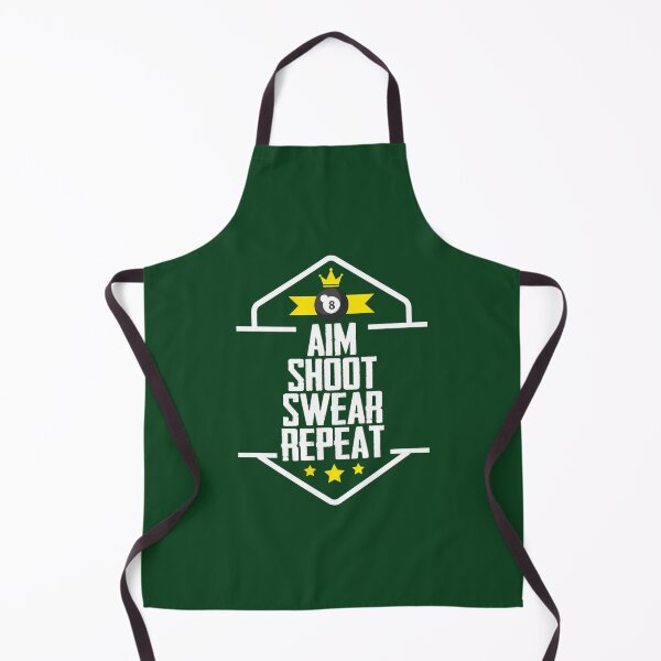 Item preview, Billiard Pool - Aim Shoot Swear Repeat 398 designed and sold by BRBDesignsCo.