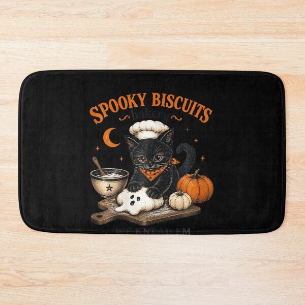 Item preview, Spooky Biscuits Bakery Funny Black Cat Halloween Pumpkin designed and sold by LouisaOReilly.