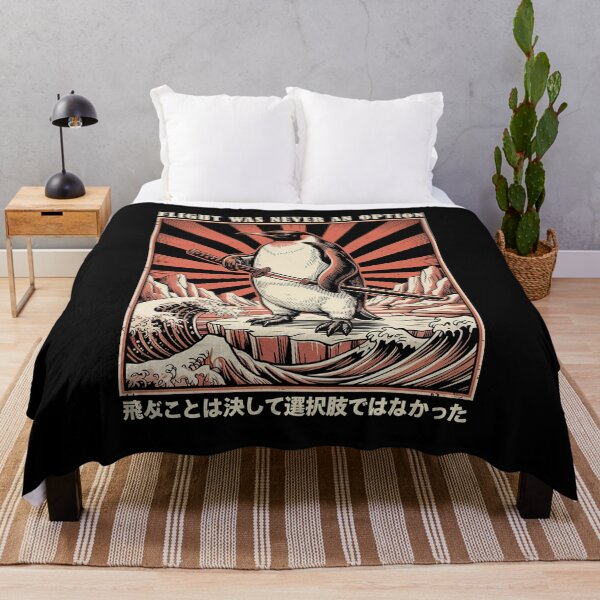 Item preview, Flight Was Never an Option Funny Samurai Penguin designed and sold by charoen-design.