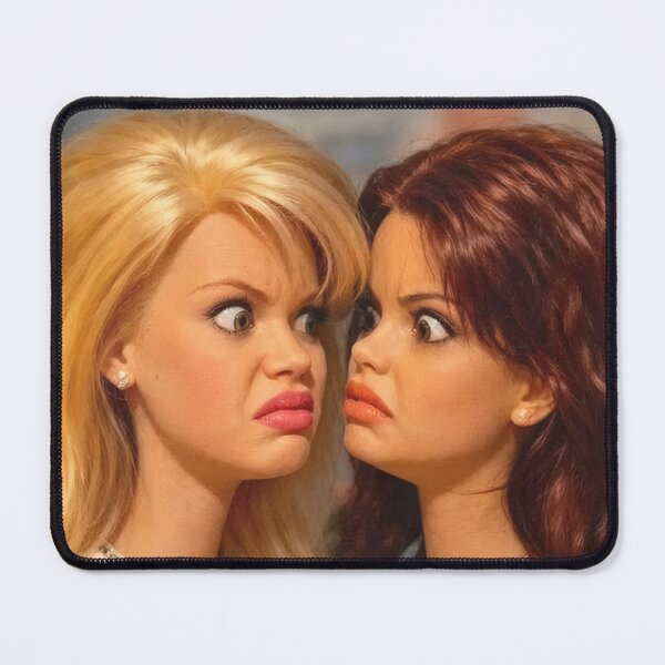 Item preview, Blonde and Brunette Dolls Staring Disgusted Reaction Meme designed and sold by Devilians92.