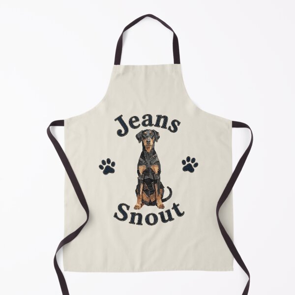 Item preview, Black Doberman Pinscher Denim Patch Art designed and sold by JeanSnout.